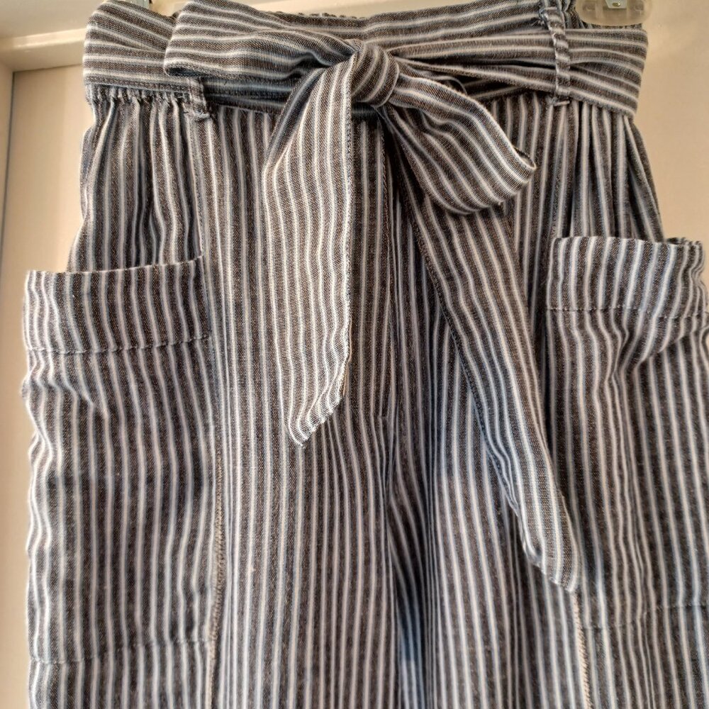 Striped Cropped pants with pockets - Size S - Picture 2 of 10